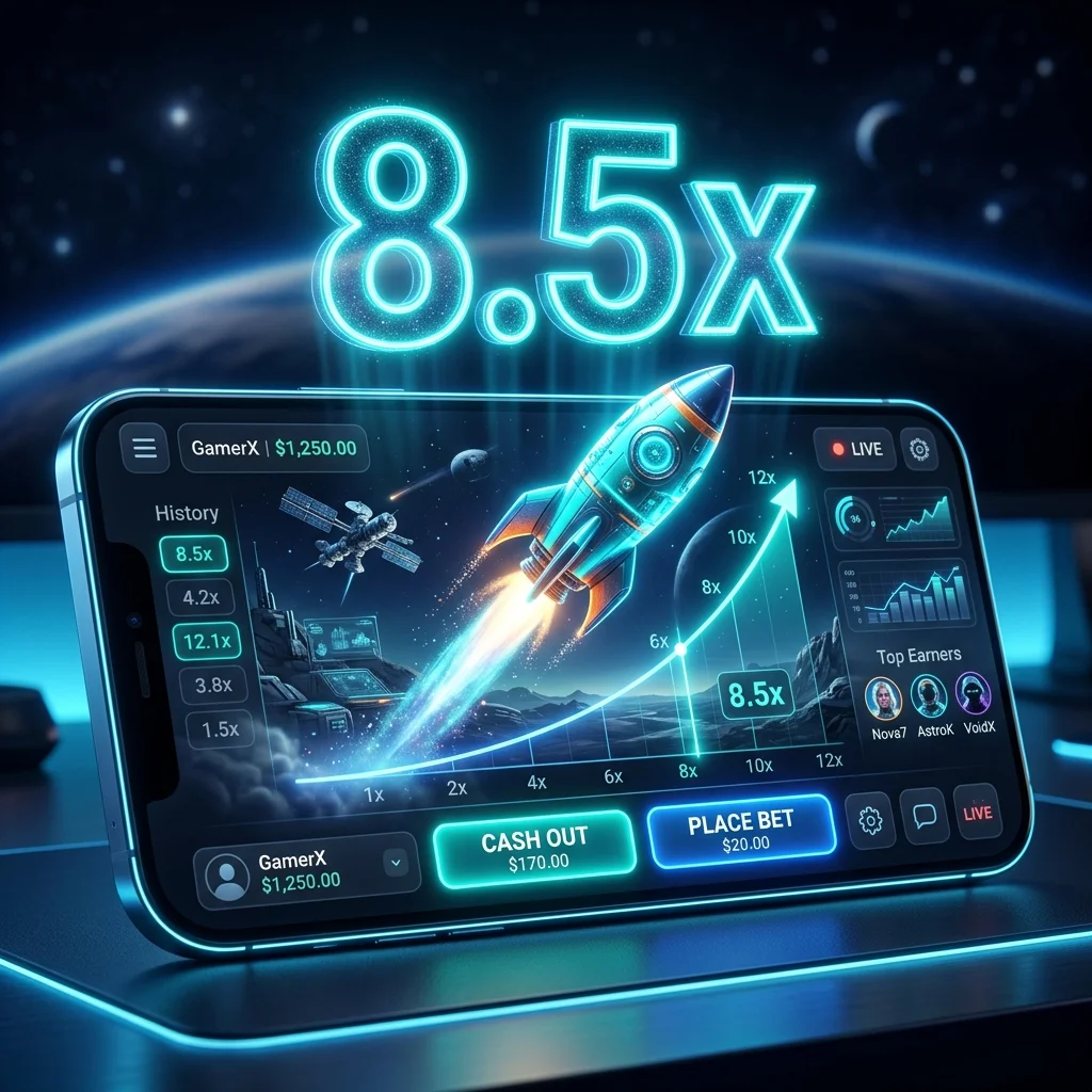 Rocket Multiplier Game